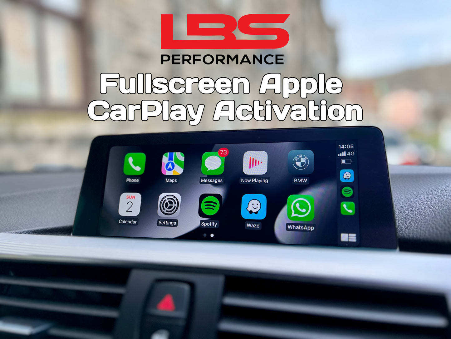 Fullscreen Apple CarPlay Activation